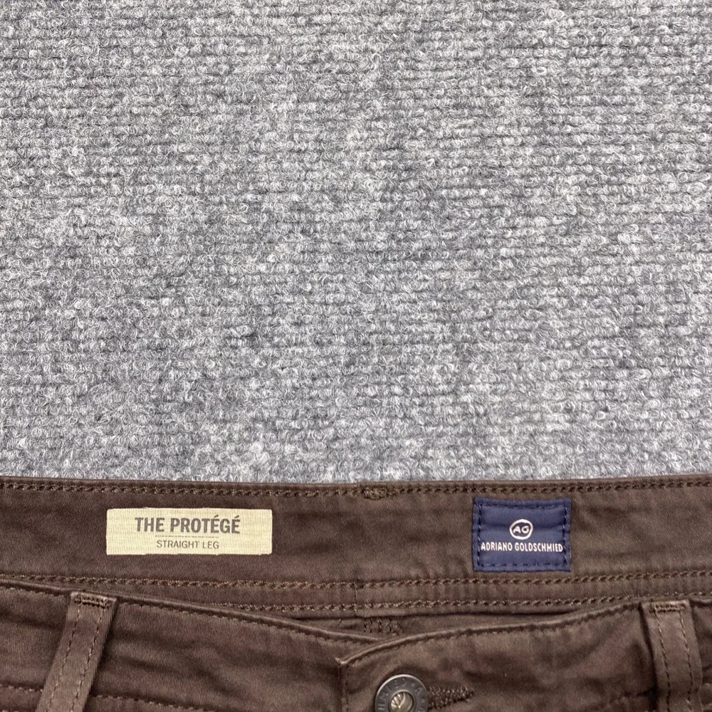 AG Adriano Goldschmied The Protege Straight Leg Pants Brown 36x34 1049SUD-CFF 34